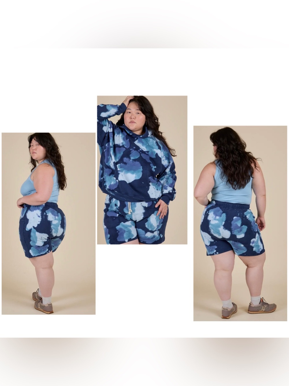 HEAVYWEIGHT SWEAT SHORTS - BLUE MAGIC WATERS